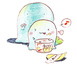 Work hard for you to `Mu-mu' sticker #9118122