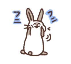 kamyu's onomatopoeic rabbit stickers sticker #9118208