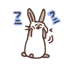 kamyu's onomatopoeic rabbit stickers sticker #9118208