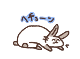 kamyu's onomatopoeic rabbit stickers sticker #9118209