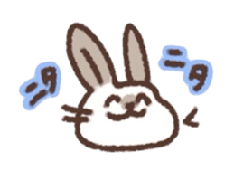 kamyu's onomatopoeic rabbit stickers sticker #9118215