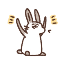 kamyu's onomatopoeic rabbit stickers sticker #9118217