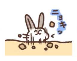 kamyu's onomatopoeic rabbit stickers sticker #9118218