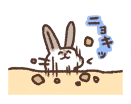 kamyu's onomatopoeic rabbit stickers sticker #9118218