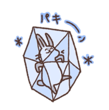 kamyu's onomatopoeic rabbit stickers sticker #9118219