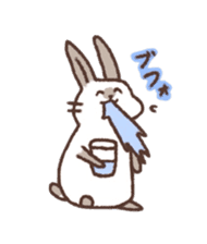 kamyu's onomatopoeic rabbit stickers sticker #9118220