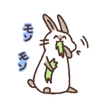 kamyu's onomatopoeic rabbit stickers sticker #9118223