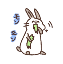 kamyu's onomatopoeic rabbit stickers sticker #9118223