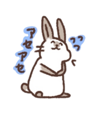 kamyu's onomatopoeic rabbit stickers sticker #9118225