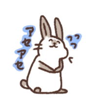 kamyu's onomatopoeic rabbit stickers sticker #9118225