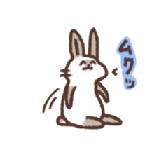 kamyu's onomatopoeic rabbit stickers sticker #9118227