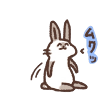 kamyu's onomatopoeic rabbit stickers sticker #9118227
