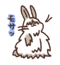 kamyu's onomatopoeic rabbit stickers sticker #9118228