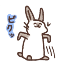 kamyu's onomatopoeic rabbit stickers sticker #9118229