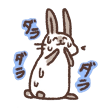 kamyu's onomatopoeic rabbit stickers sticker #9118233