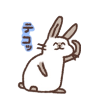 kamyu's onomatopoeic rabbit stickers sticker #9118238