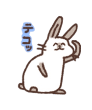 kamyu's onomatopoeic rabbit stickers sticker #9118238