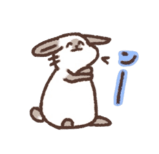 kamyu's onomatopoeic rabbit stickers sticker #9118239