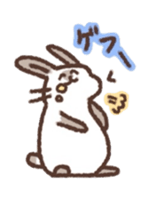kamyu's onomatopoeic rabbit stickers sticker #9118240