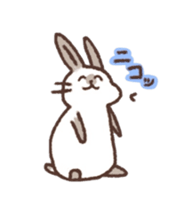 kamyu's onomatopoeic rabbit stickers sticker #9118243