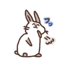 kamyu's onomatopoeic rabbit stickers sticker #9118244