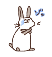 kamyu's onomatopoeic rabbit stickers sticker #9118246