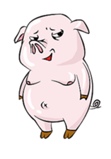 fat pig sticker #9118288