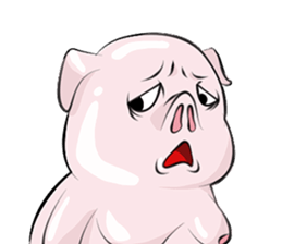 fat pig sticker #9118289