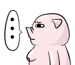 fat pig sticker #9118291