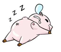 fat pig sticker #9118292