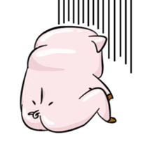 fat pig sticker #9118293