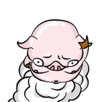 fat pig sticker #9118300