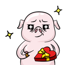 fat pig sticker #9118303