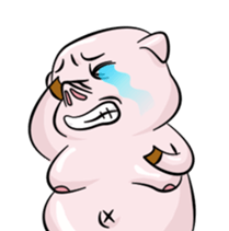 fat pig sticker #9118306