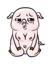 fat pig sticker #9118307
