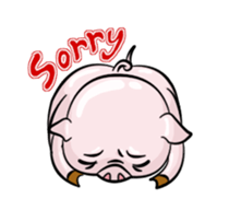 fat pig sticker #9118308