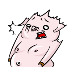 fat pig sticker #9118310