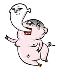 fat pig sticker #9118311