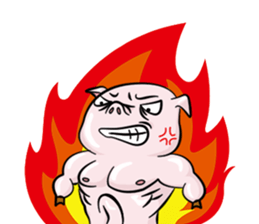 fat pig sticker #9118313