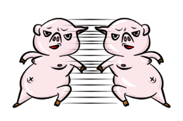 fat pig sticker #9118314