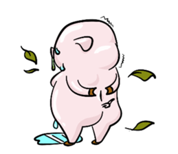 fat pig sticker #9118315