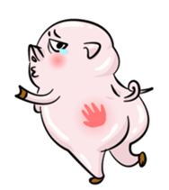 fat pig sticker #9118319