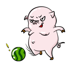 fat pig sticker #9118321