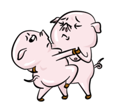 fat pig sticker #9118322