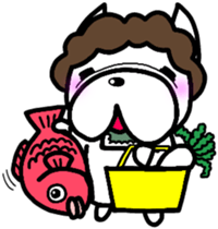 French bulldog Pistachio new year sticker #9118415