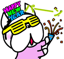 French bulldog Pistachio new year sticker #9118422