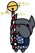 French bulldog Pistachio new year sticker #9118427