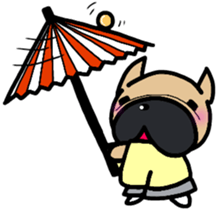 French bulldog Pistachio new year sticker #9118434