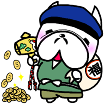 French bulldog Pistachio new year sticker #9118446