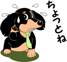 Miniature dachshund couple sticker #9118577